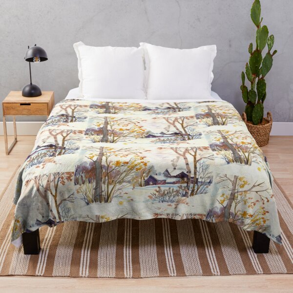 Item preview, Autumn Landscape. Late Autumn. First Snow. designed and sold by NorroenDyrd.