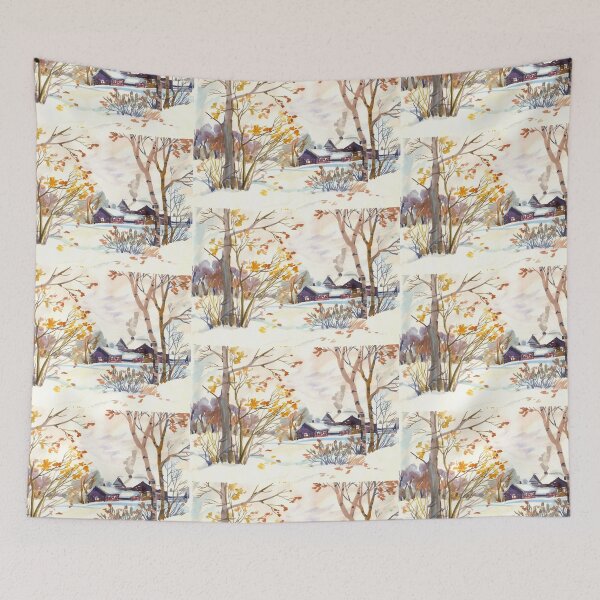Item preview, Autumn Landscape. Late Autumn. First Snow. designed and sold by NorroenDyrd.