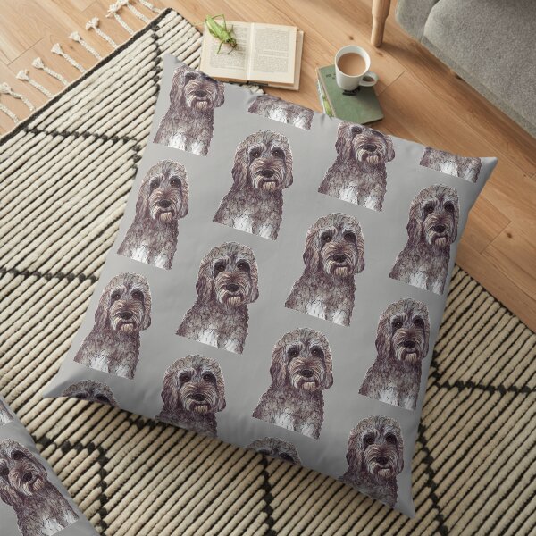 HARRY doodle @labradoodlen_harry Floor Pillow