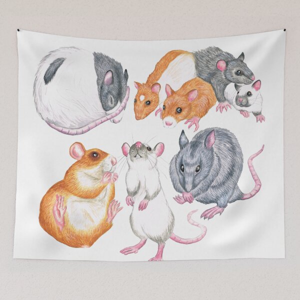 Item preview, fancy rat paintings designed and sold by mindgoop.