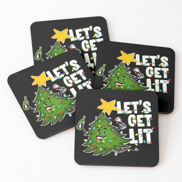 Item preview, Let's get lit Tipsy Christmas Tree  designed and sold by SusanaDesigns.