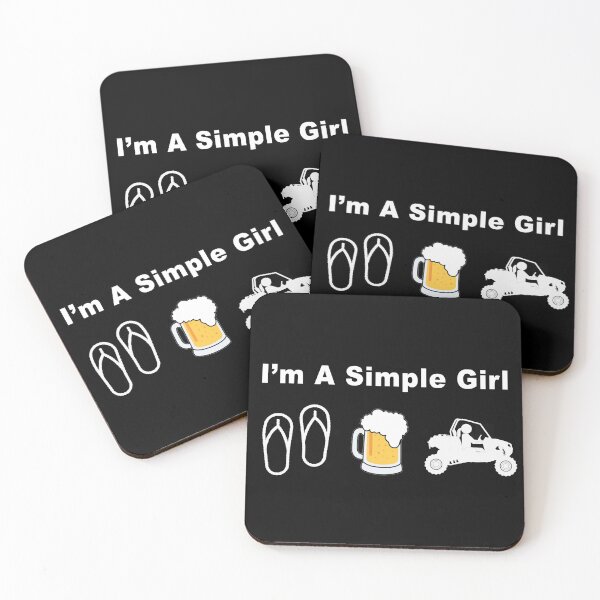Item preview, I'm A Simple Girl - Flip Flops Beer SXS designed and sold by RZRriders.