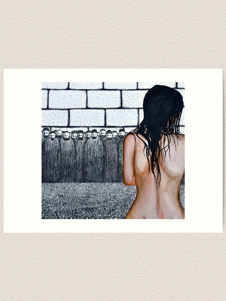 Thumbnail 1 of 3, Art Print, The Woman Caught in Adultery designed and sold by nakedpastor.