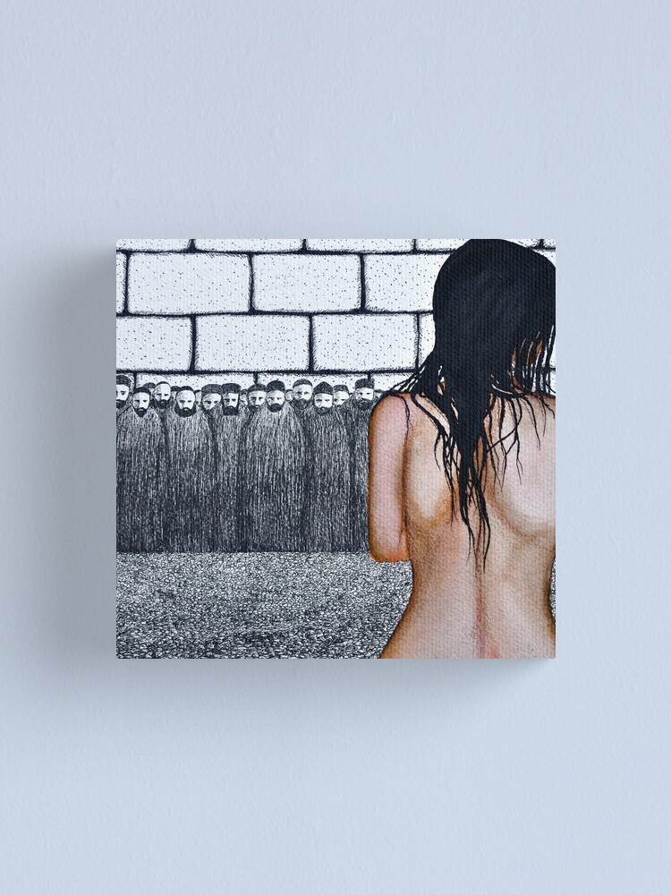 Thumbnail 2 of 3, Canvas Print, The Woman Caught in Adultery designed and sold by nakedpastor.
