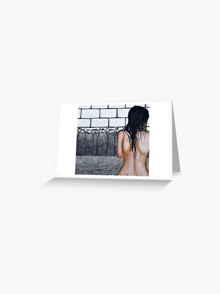 Thumbnail 1 of 2, Greeting Card, The Woman Caught in Adultery designed and sold by nakedpastor.