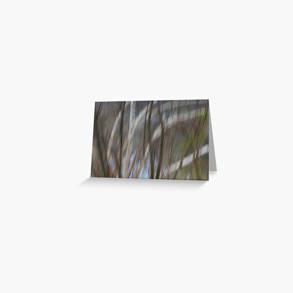 Trees by the River Greeting Card