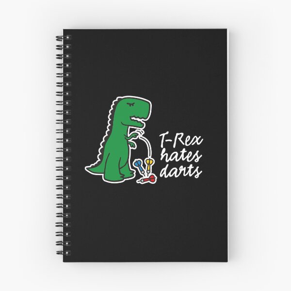 Item preview, Funny darts trex cartoon darts dart lovers gift T-Rex hates dart player dinosaur trex funny darts gift idea designed and sold by LaundryFactory.