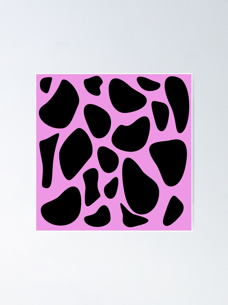 Póster «Manchas de perro dálmata sobre un fondo rosa brillante.» de