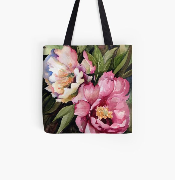 Peony VI All Over Print Tote Bag