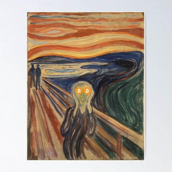 Item preview, The Scream of Bitcoin (Munch) designed and sold by TheBitcoinBug.