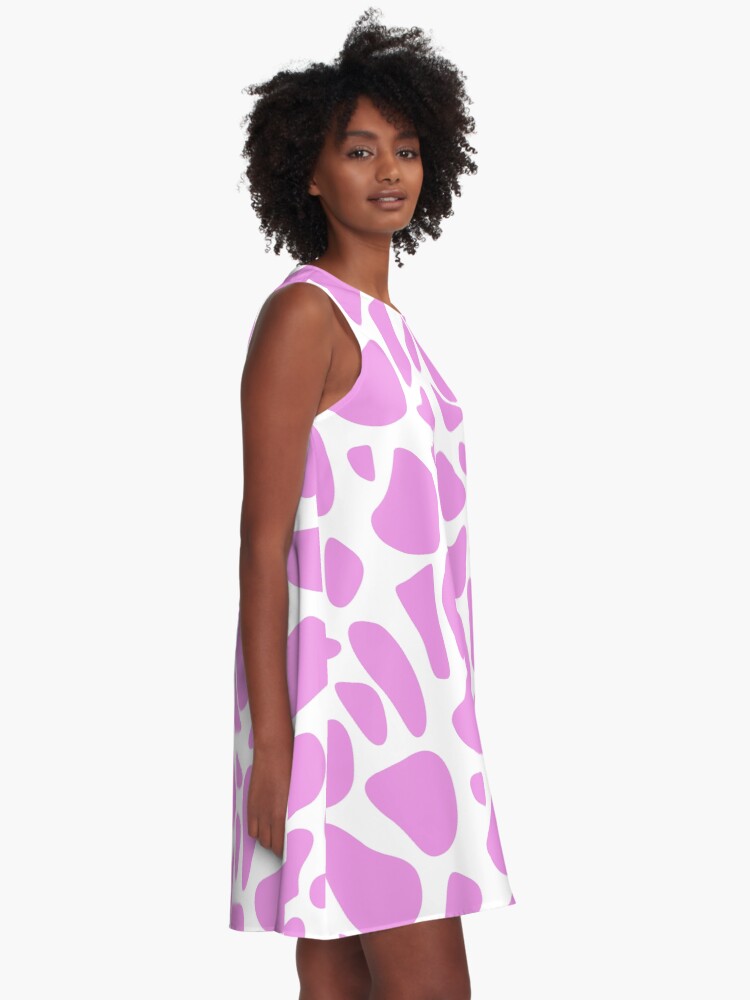 Pink dalmatian outlet dress