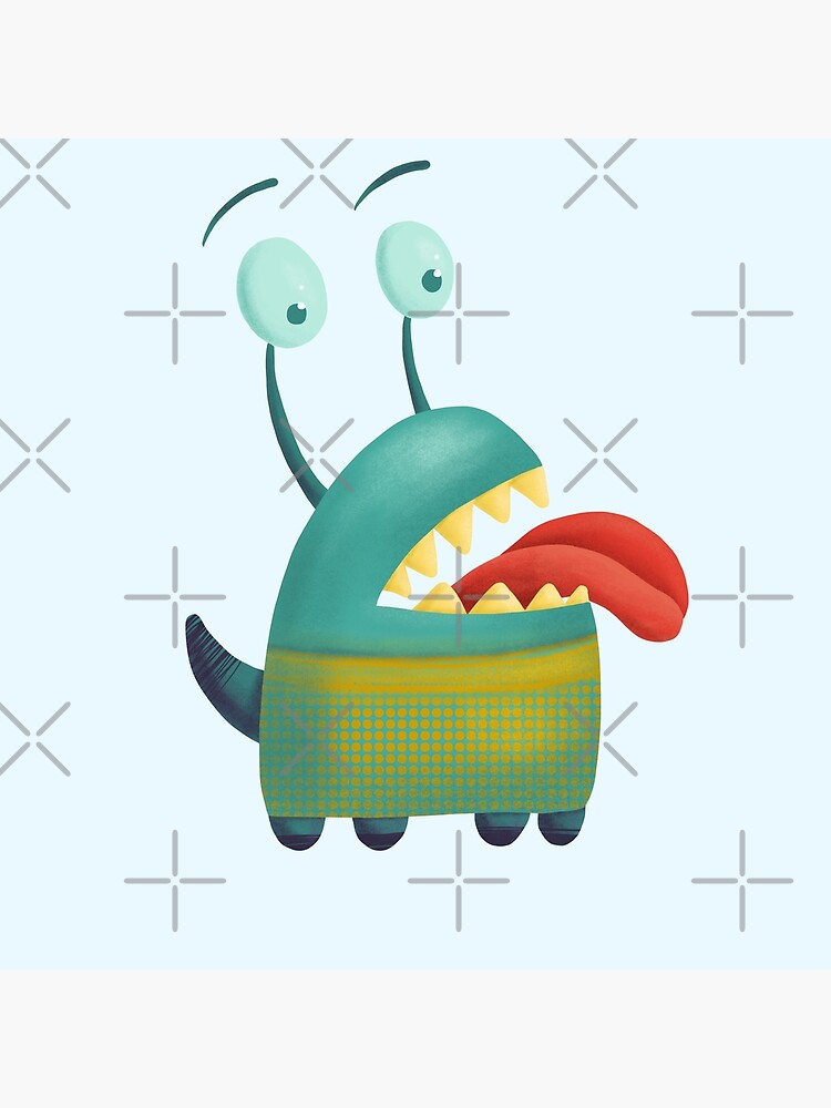 Lovesick monster sticking tongue out by nobelbunt