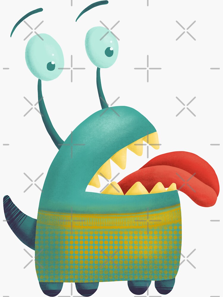 Lovesick monster sticking tongue out by nobelbunt