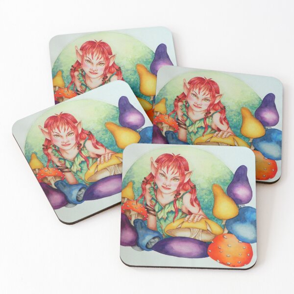 Item preview, Mushroom Fairy - Hada de las Setas - La Fée des Champignons (Original Background) designed and sold by Paola LOPEZ DE CASTILLA GIMENEZ.