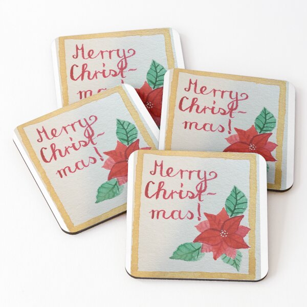 Item preview, Poinsettia Christmas Greeting designed and sold by Stinu.