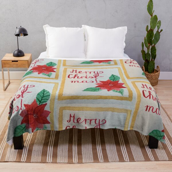 Item preview, Poinsettia Christmas Greeting designed and sold by Stinu.
