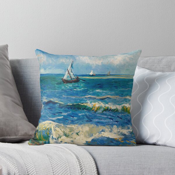 Item preview, Seascape near Les Saintes-Maries-de-la-Mer by Vincent van Gogh designed and sold by VintageArchive.