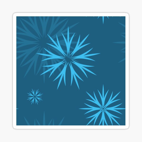 Seasonial winter vector with Snowflakes and other hand drawn images Sticker