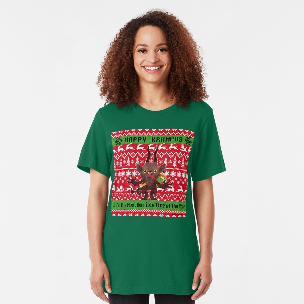 Krampus Time Slim Fit T-Shirt