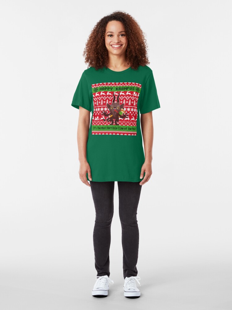 Alternate view of Krampus Time Slim Fit T-Shirt