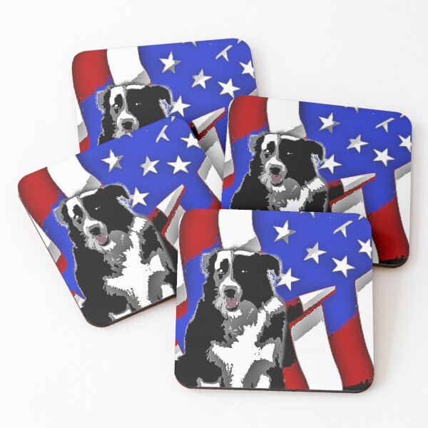 Item preview, Patriotic Border Collie designed and sold by dpenn.