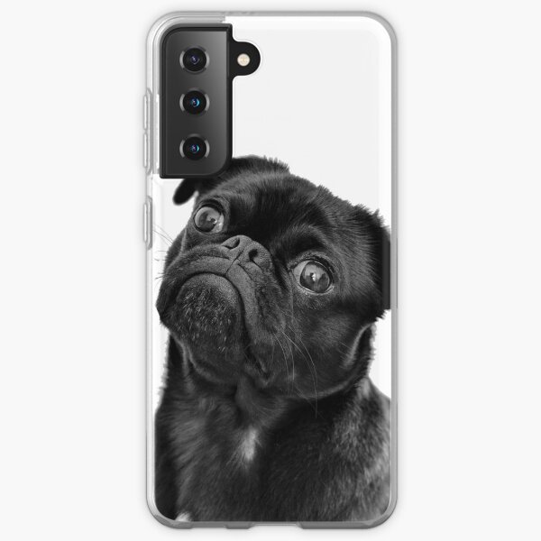 Black pug Samsung Galaxy Soft Case
