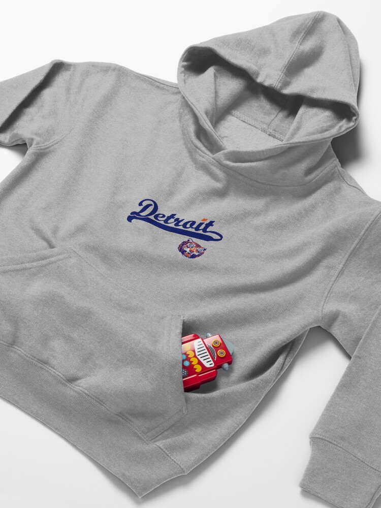 Alternate view of Detroit! Kids Pullover Hoodie