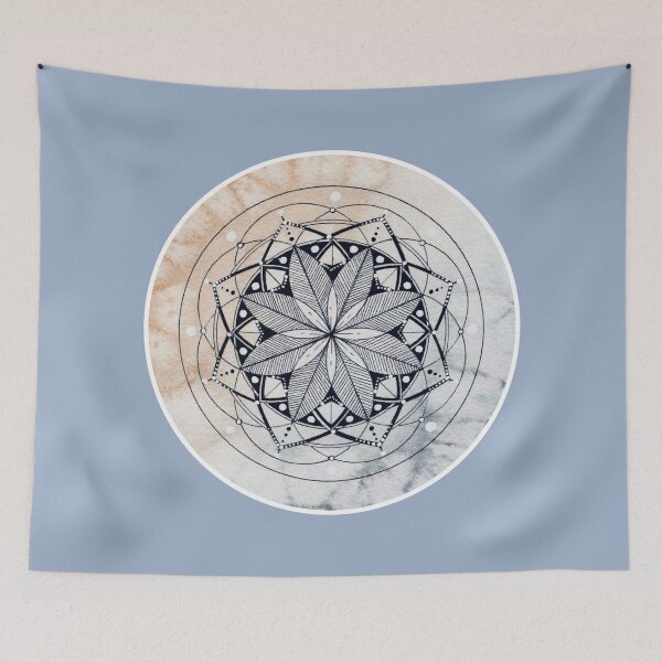 Item preview, Watercolor Winter Morning Mandala designed and sold by alubner.
