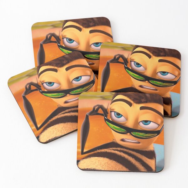 Barry Benson Bee Movie Meme Coasters (Set of 4)