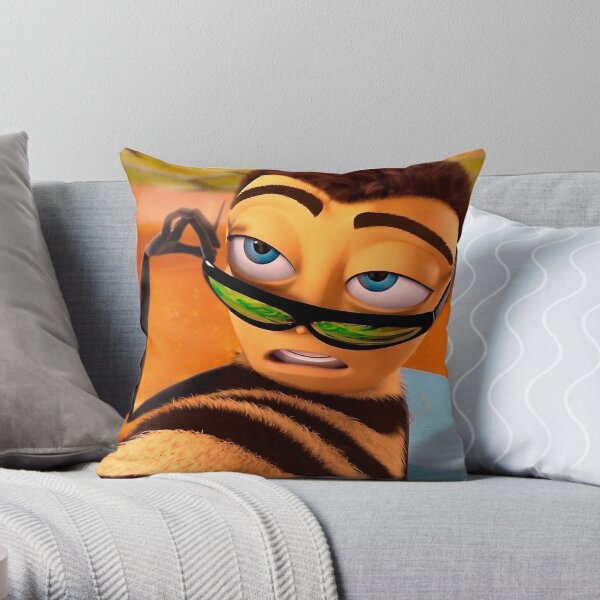 Barry Benson Bee Movie Meme Throw Pillow