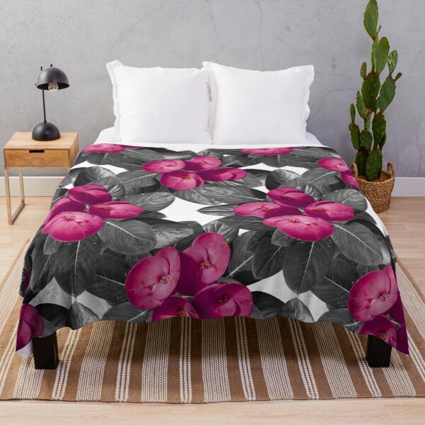 Item preview, Beautiful pink periwinkle flower and leaves pattern design designed and sold by hutofdesigns.