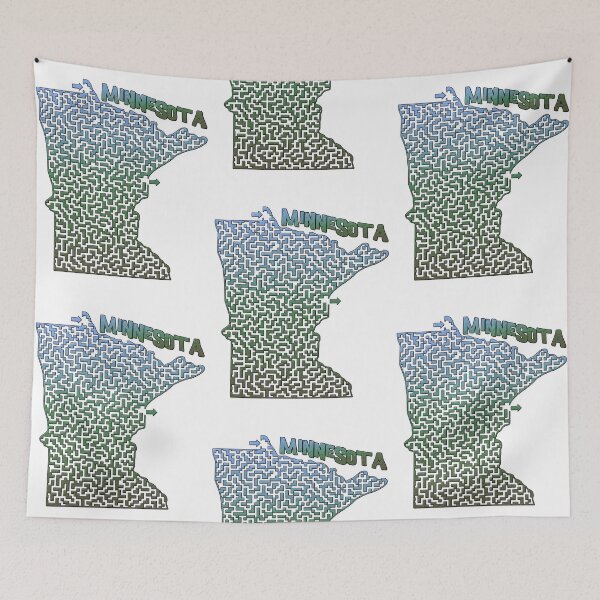 Item preview, Minnesota State Outline Maze & Labyrinth designed and sold by gorff.