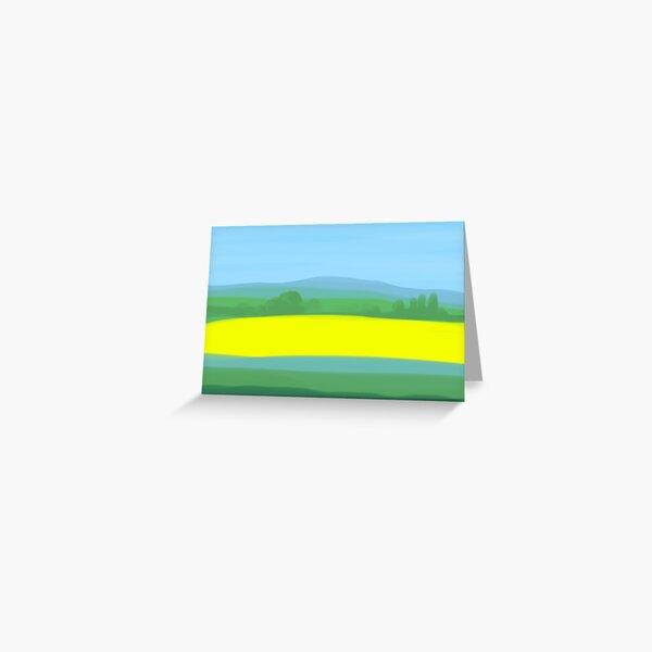 Oilseed Rape Field Greeting Card