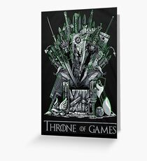 Throne of games Greeting Card