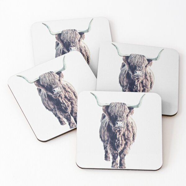 Item preview, HIGHLAND CATTLE COLIN WHITE by Monika Strigel designed and sold by SunlightStudios.