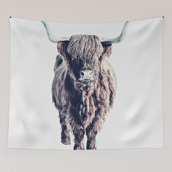 Item preview, HIGHLAND CATTLE COLIN WHITE by Monika Strigel designed and sold by SunlightStudios.