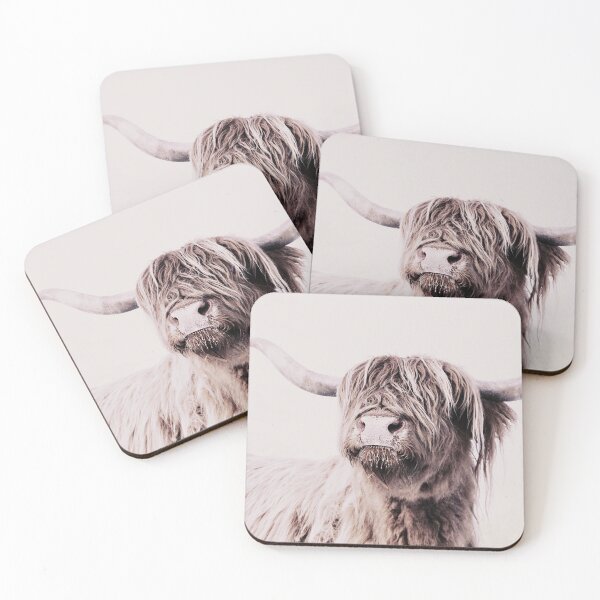 Item preview, HIGHLAND CATTLE FRIDA CREME by Monika Strigel designed and sold by SunlightStudios.