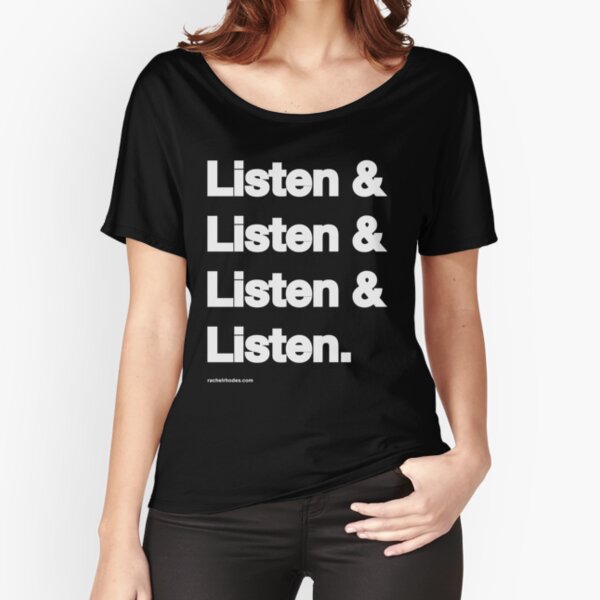 Copy of Listen & Listen & Listen & Listen T-shirt coupe relax