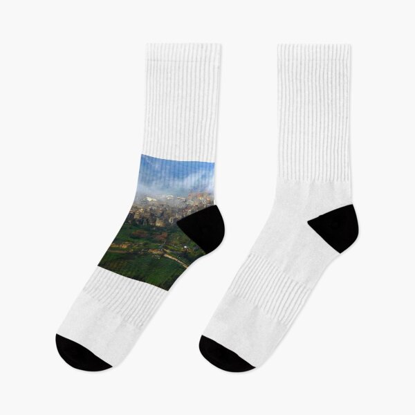 Item preview, Calascibetta in Fog, Sicily, Italy designed and sold by Igor Pozdnyakov.