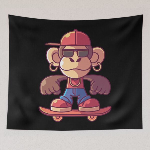 Item preview, Skateboard monkey designed and sold by tonstan.