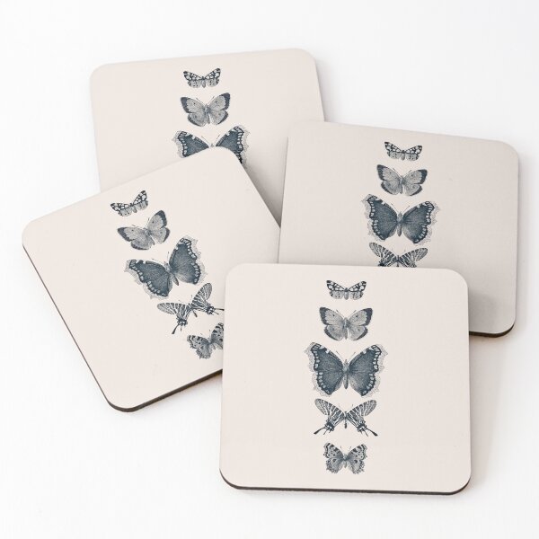 Artikelvorschau, INKED BUTTERFLIES BEIGE by Monika Strigel entworfen und verkauft von SunlightStudios.