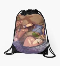River bank Drawstring Bag