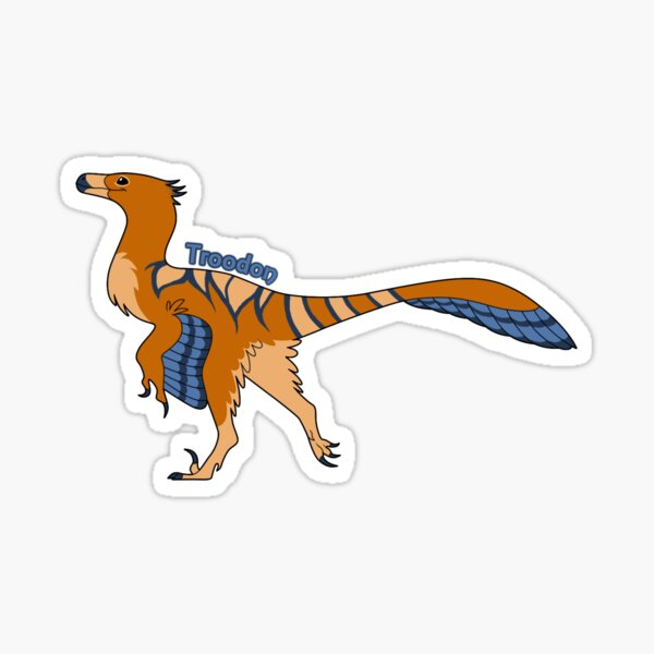 Sticker Troodon Redbubble