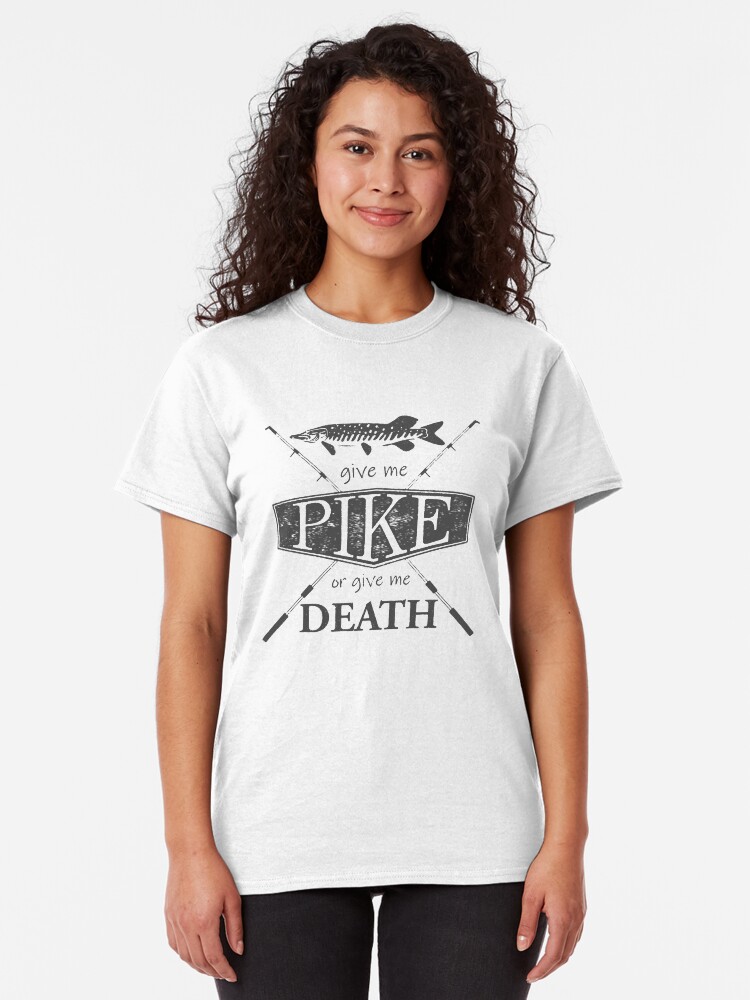 Alternate view of Give Me Pike or Give Me Death - Dark Grey Classic T-Shirt
