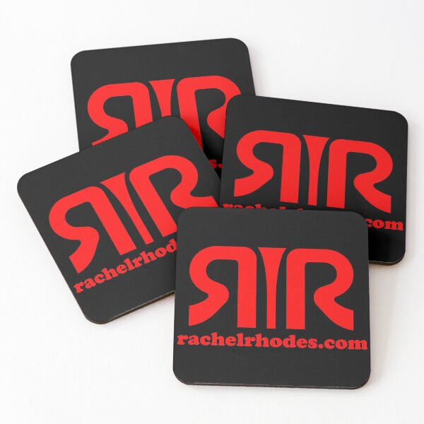 Copy of Logo Rachel Rhodes rouge Dessous de verre (lot de 4)