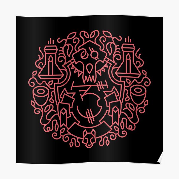 Hidden Wolf – Racial Crest Poster