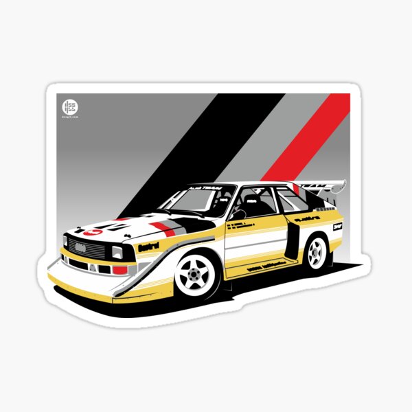 Audi Quattro Stickers | Redbubble