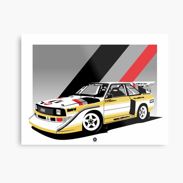 Audi Quattro Metallbild