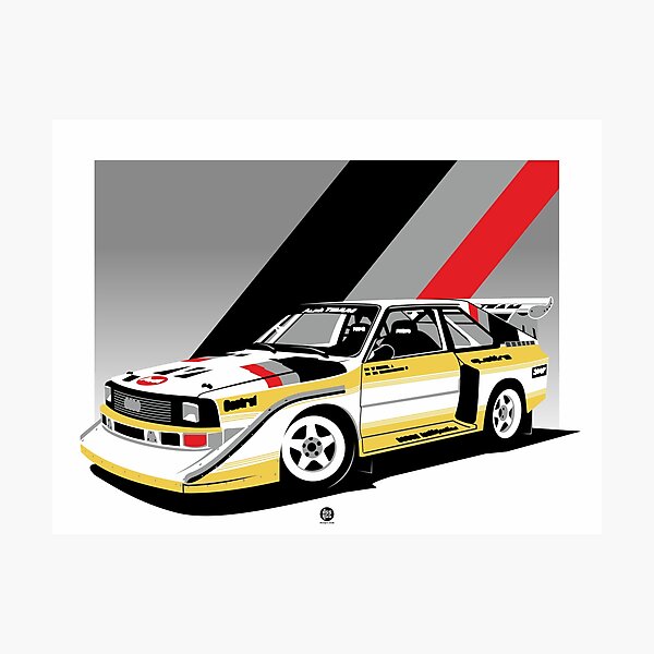 Audi Quattro Lámina fotográfica
