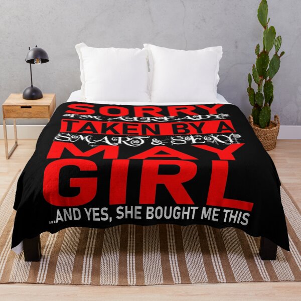 Item preview, Sorry I'm Already Taken By Smart and Sexy May Girl - Valentine's Day and Relationship Anniversary  Couple Matching Gift Ideas designed and sold by ASClothDesign.